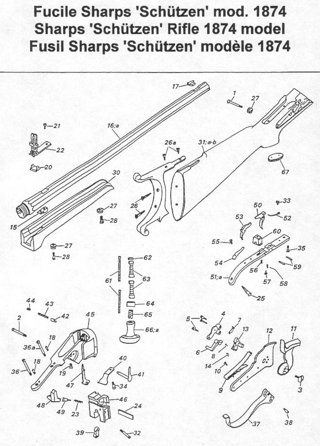 Sharps Schuetzen Rifle Model 1874