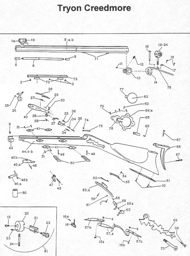 Teileliste Tryon Creedmore